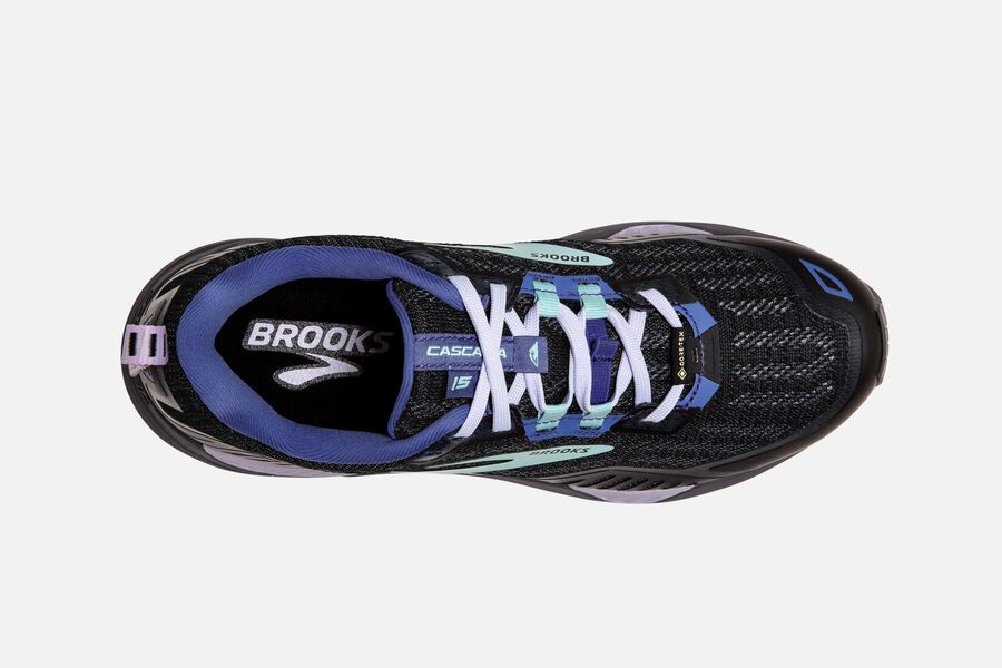 Brooks Cascadia 15 Gtx Trail Loopschoenen Dames - Zwart/Blauw - 519482AEO